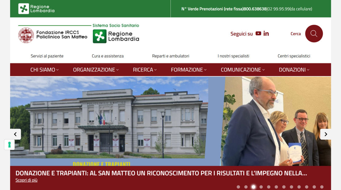 Ecosistema Digitale della Cura - IRCCS San Matteo - Pavia