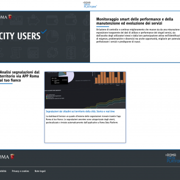 Il Cruscotto City Users di Roma Data Platform