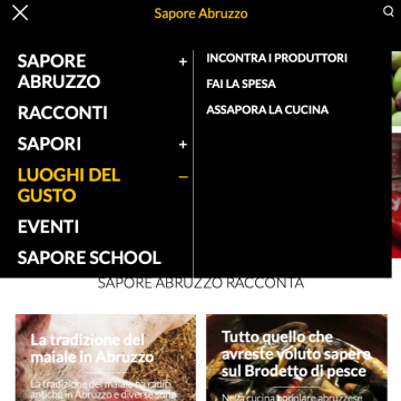 Sapori | menù dinamico