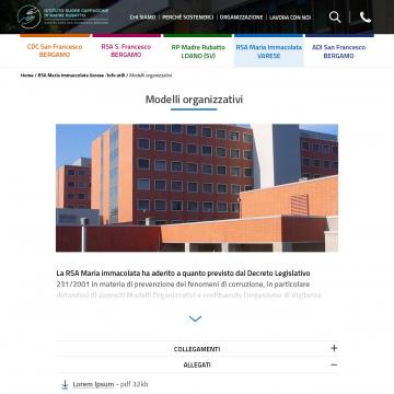 Esempio di pagina interna