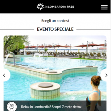 Home page della app