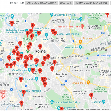 Luoghi della Cultura gestiti da Zètema