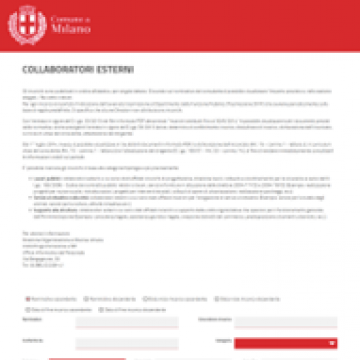 Sezione Collaboratori esterni