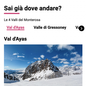 Homepage modulare - Mobile 