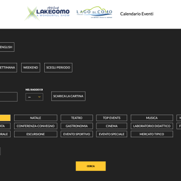La ricerca avanzata di eventi per preferenze utente