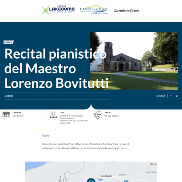 Scheda evento online