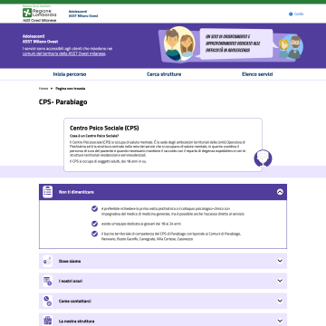 Se hai individuato una struttura ecco tutte le info utili, sia logistiche che di approfondimento