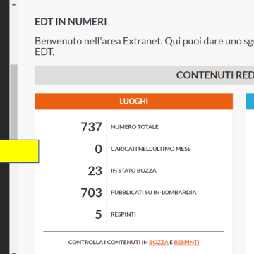 Il tool TDH su piattaforma EDT - vista operatore