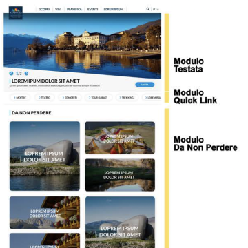 Progettazione UI e aree portale