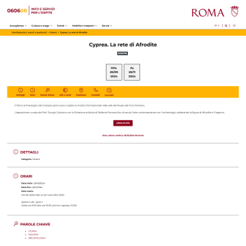 Eventi correlati a sedi e punti di interesse