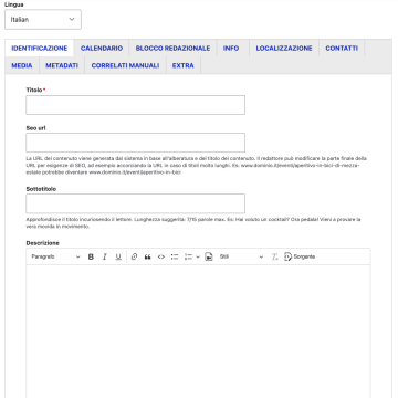 Asset strutturati e guida in linea