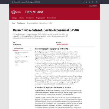 Da archivio a dataset