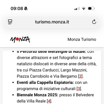 Indicazione delle fonti con link diretto al sito ufficiale