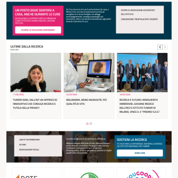 Istituto Nazionale dei Tumori - Homepage