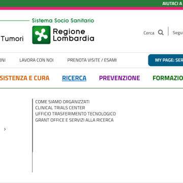 Istituto Tumori - Area Ricerca