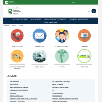 ASST Crema | Homepage intranet