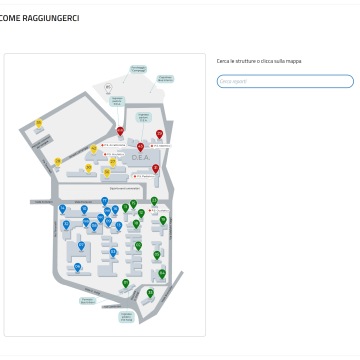 Modulo mappa SVG - Strutture | San Matteo di Pavia