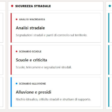 Le dashboard apicali del cruscotto sicurezza